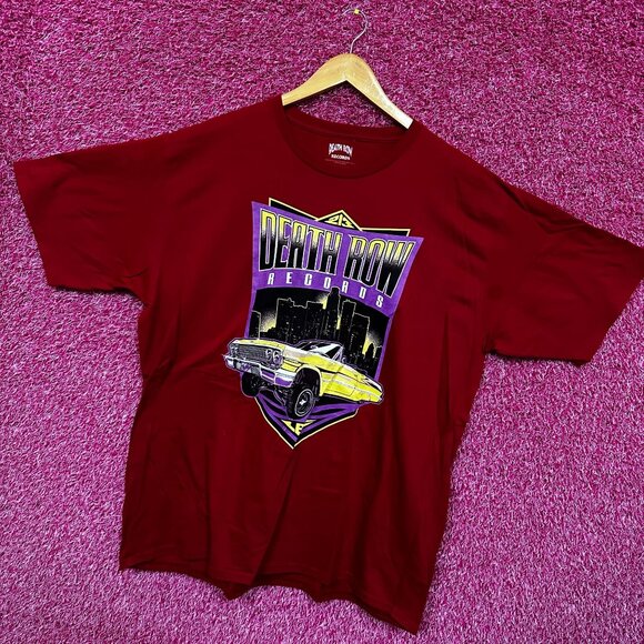 Death Row Records Hip Hop Tshirt size Red Tee 2X - Picture 3 of 5